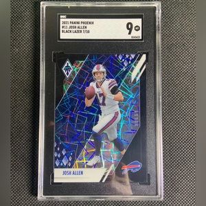 2021 Panini Phoenix #11 Josh Allen Black Prizm Buffalo Bills SSP /10 SGC 9 MINT